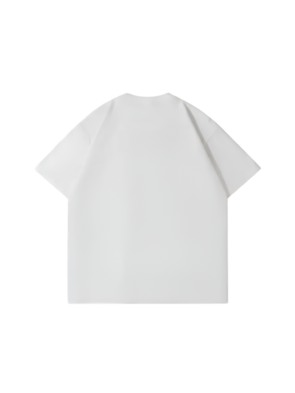 Oversized French Terry Tee – White
