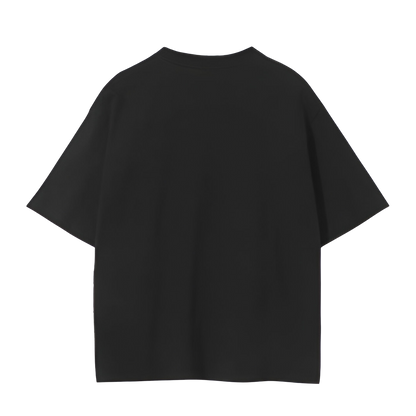 Oversized French Terry Tee – Black