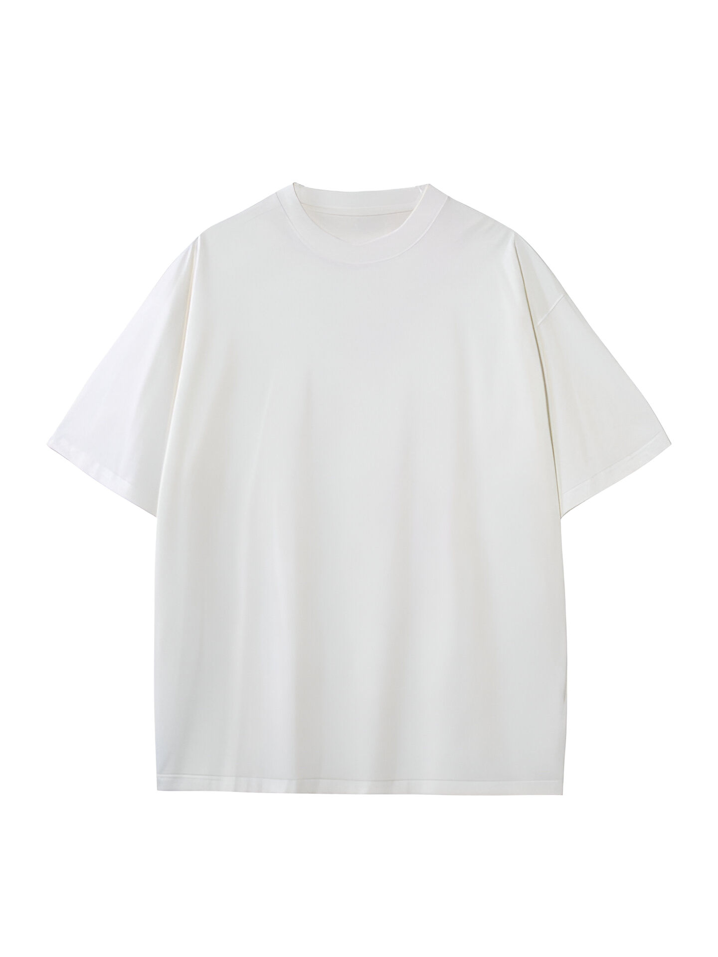 Oversized French Terry Tee – White