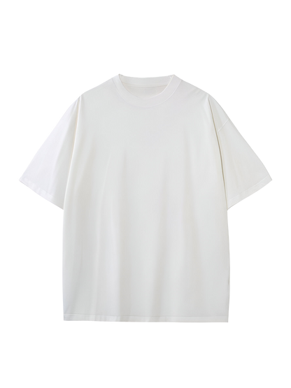 Oversized French Terry Tee – White