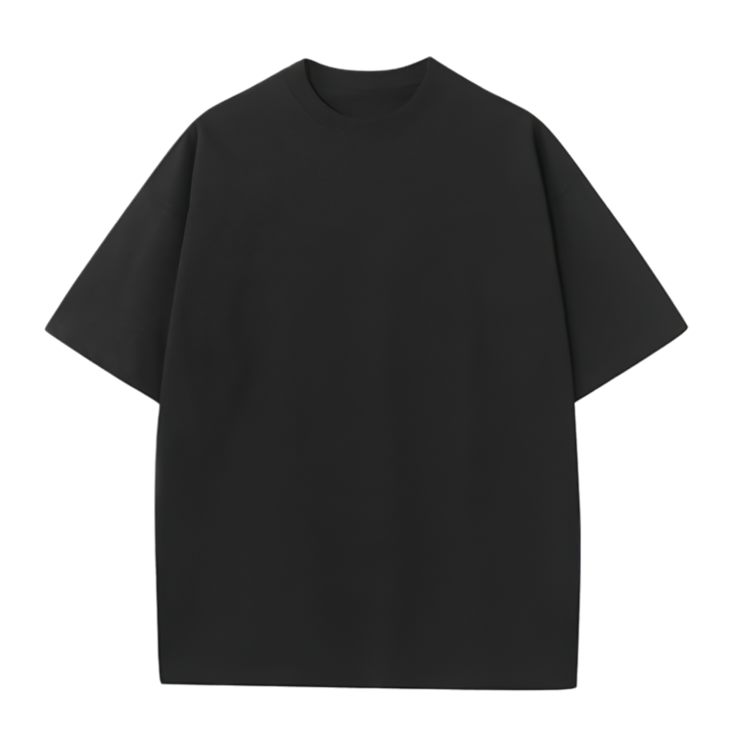 Oversized French Terry Tee – Black